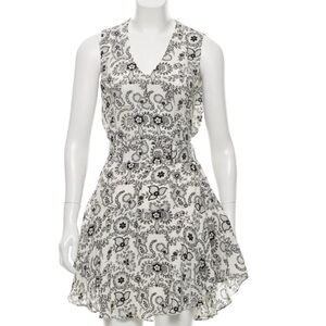 ALC print belted dress